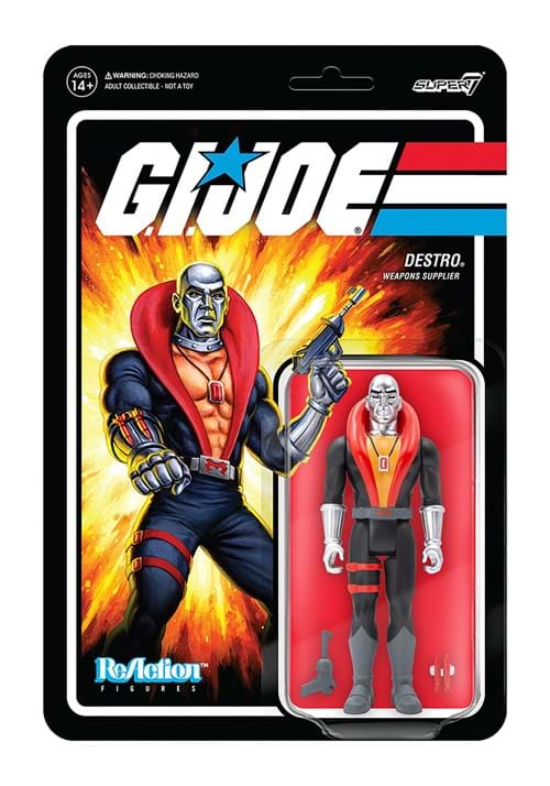 G I Joe Reaction Wave 1 Destro Action Figure