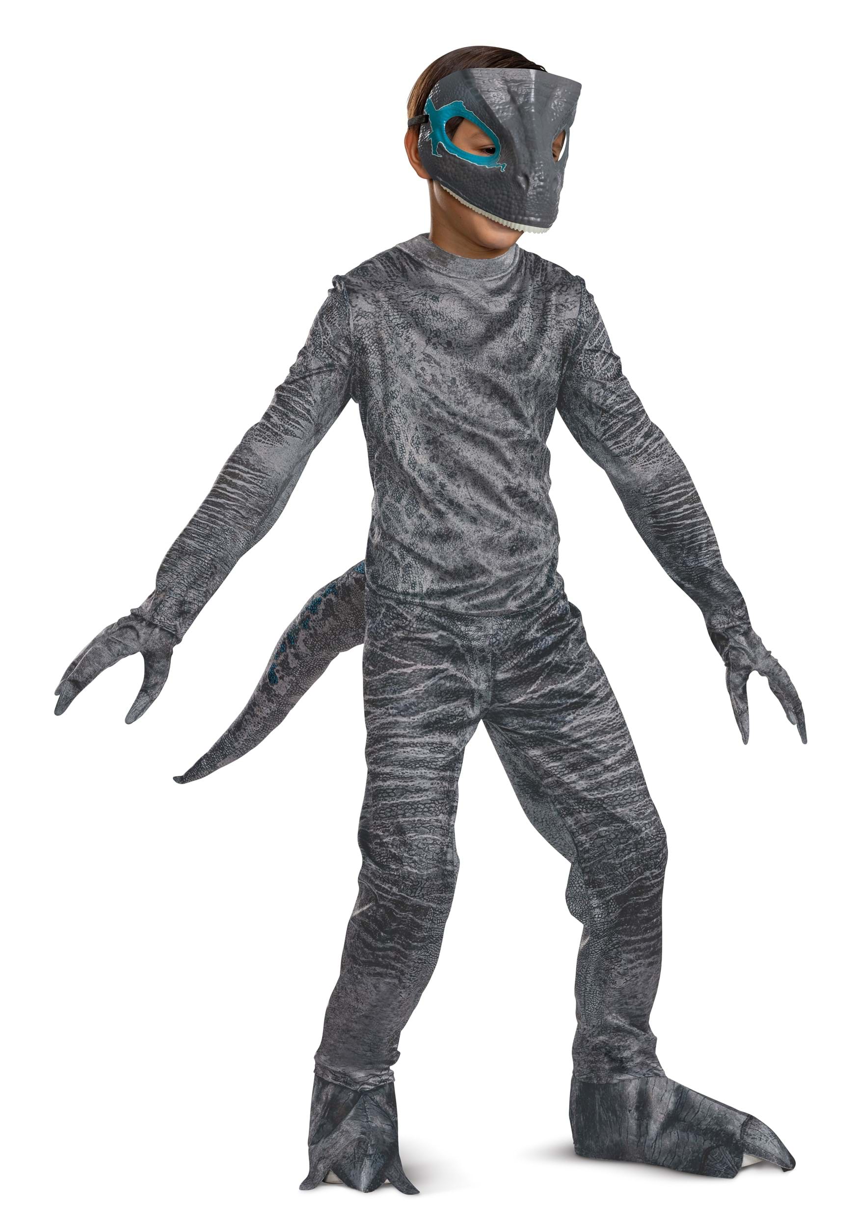 Photos - Fancy Dress Park Disguise Limited Kid's Jurassic  Blue Deluxe Costume Gray/Blue DI1 