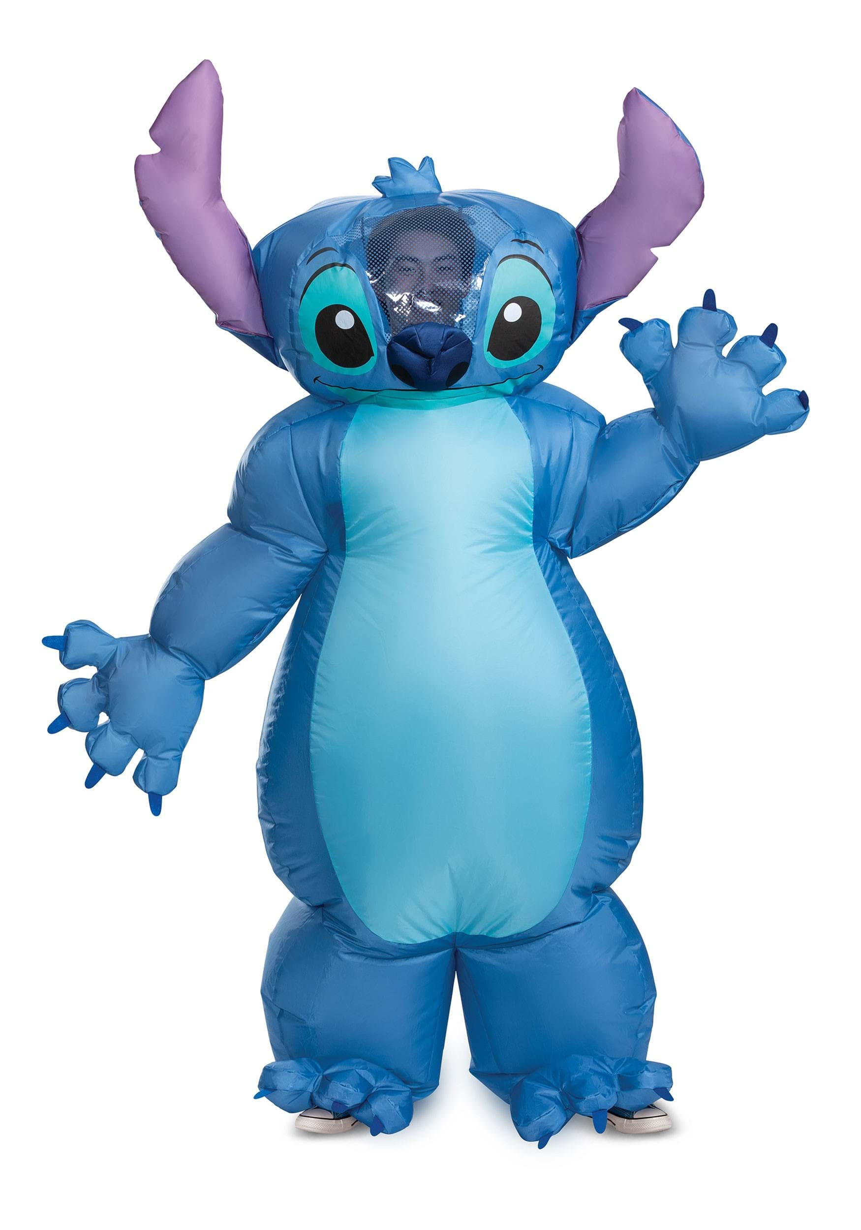 Photos - Fancy Dress Disguise Limited Stitch Inflatable Adult Costume Blue/Purple DI140789