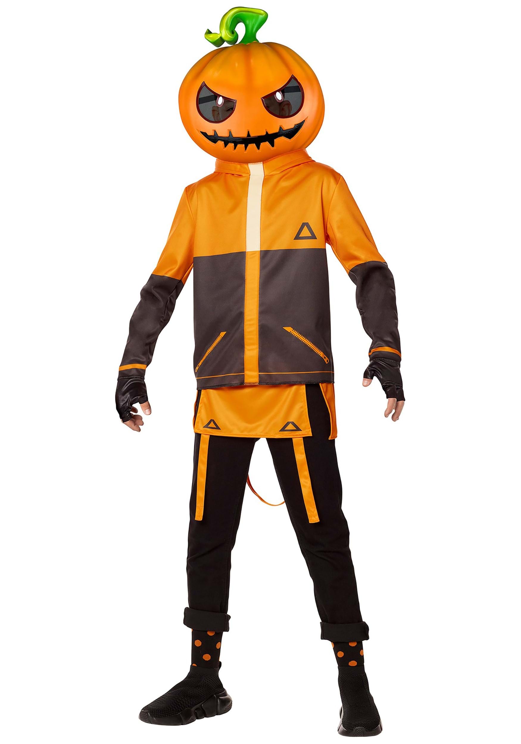 Fortnite Pumpkin Punk Kid's Costume | Video Game Costumes