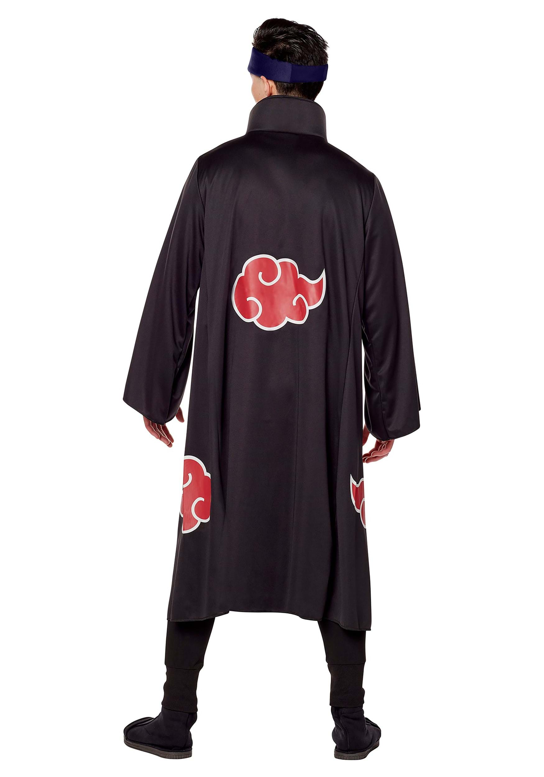 Kids Naruto Akatsuki Costume Child Cloak Robe Anime Cosplay Uchiha