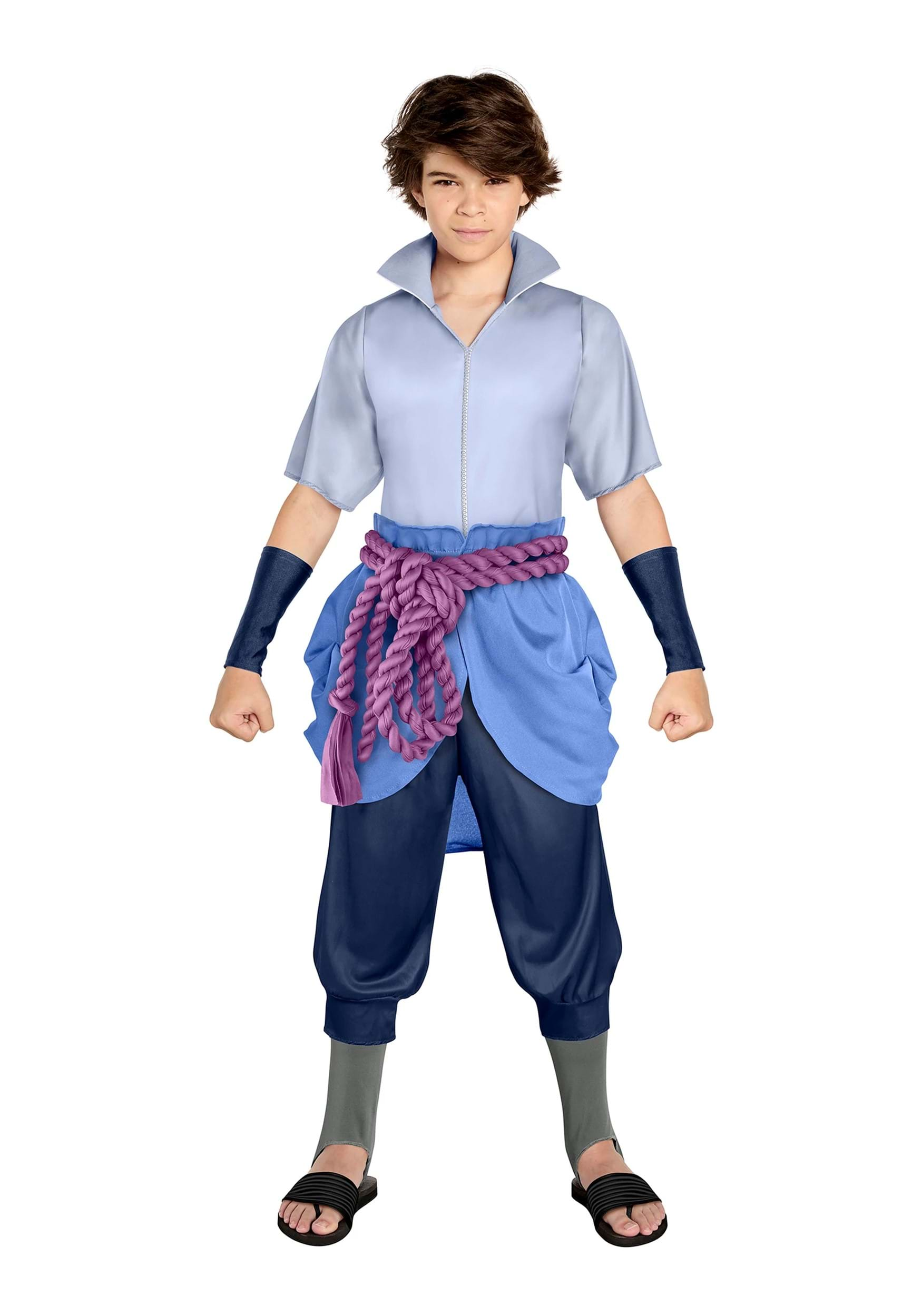 Anime Cosplay Uchiha Sasuke Costumes para Adultos Naruto