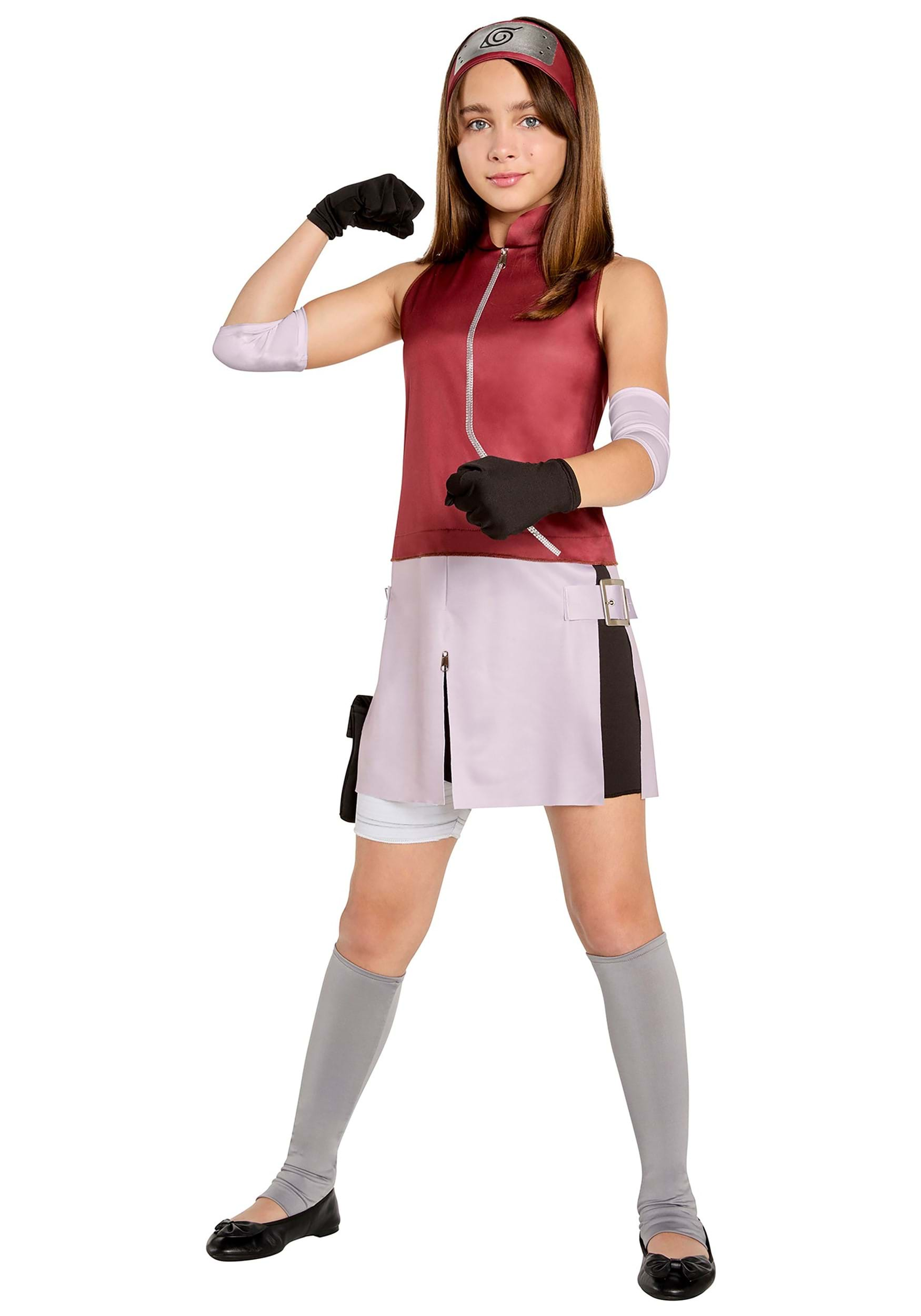 Naruto Shippuden Sakura Costume for Girls | Ninja Costume