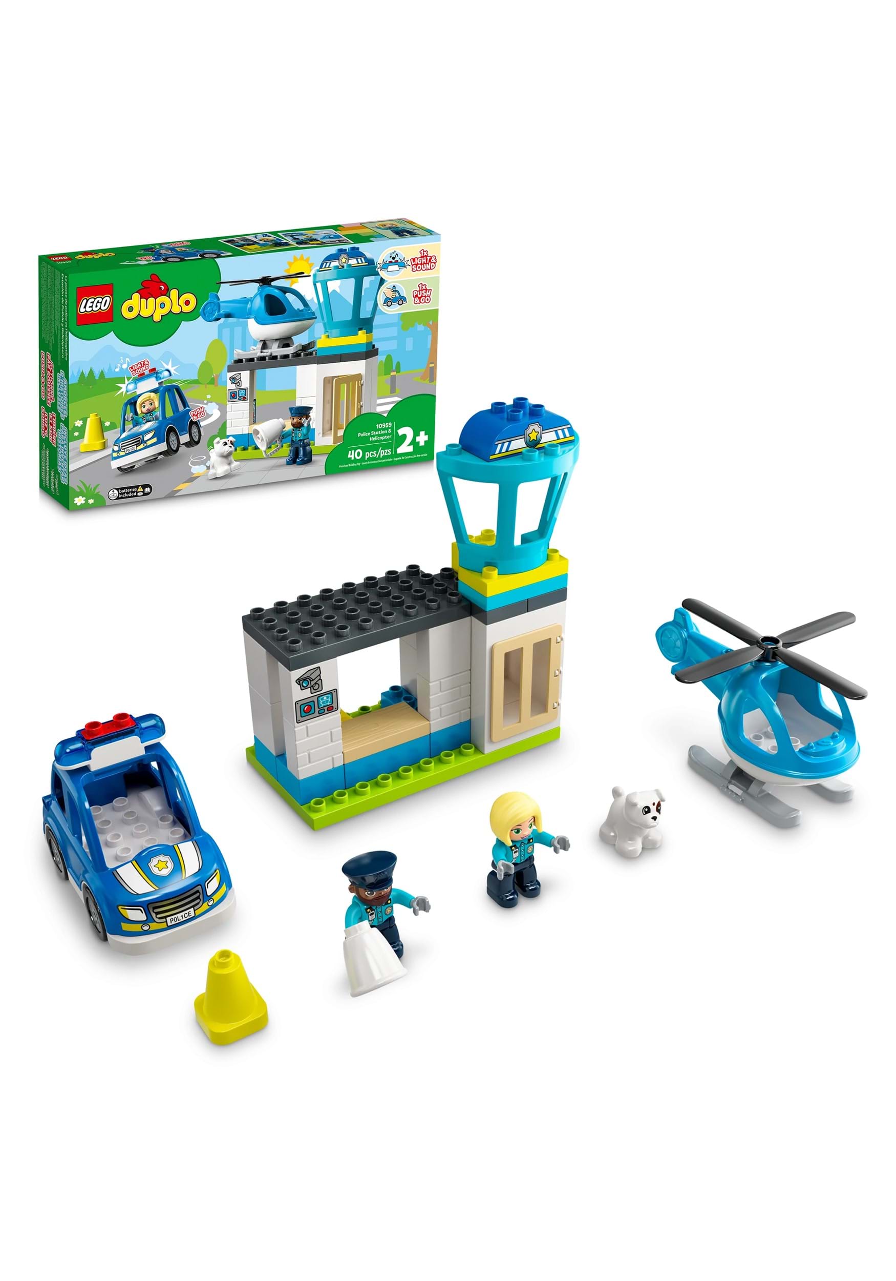LEGO Duplo Deluxe Police Station & Helicopter Building Set