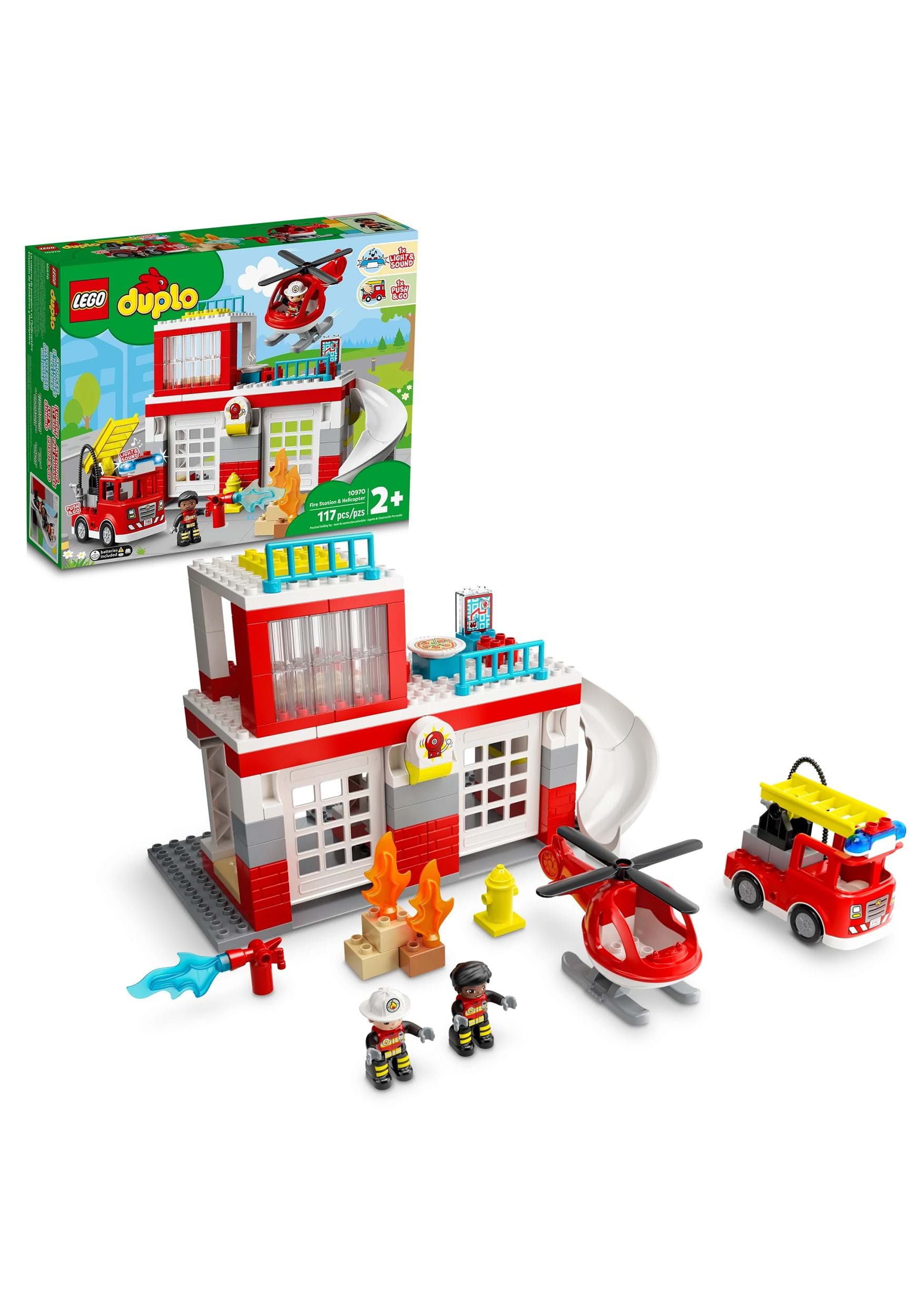 Fire Station & Helicopter LEGO Duplo Building Set