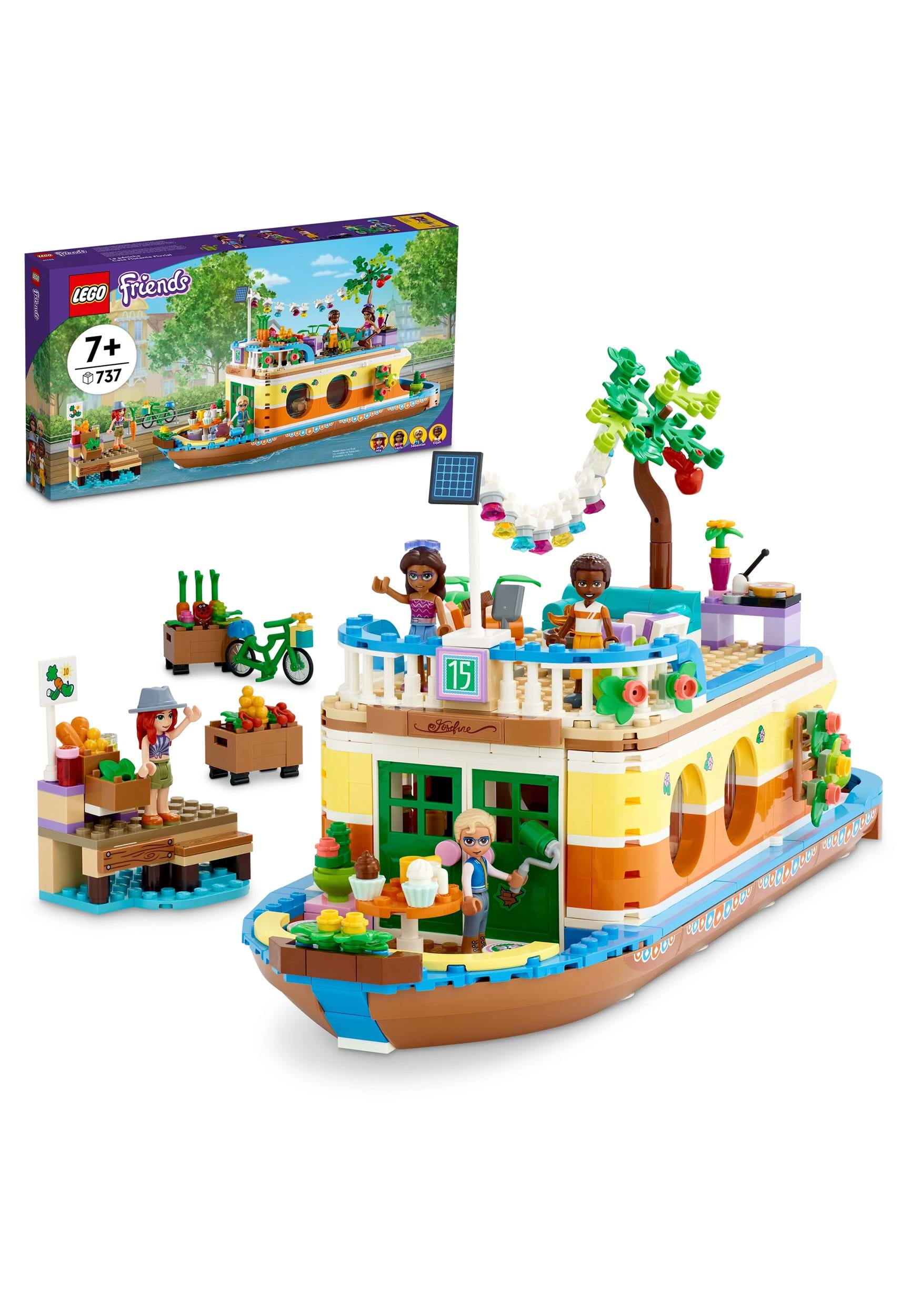 Friends Canal Houseboat LEGO Building Set