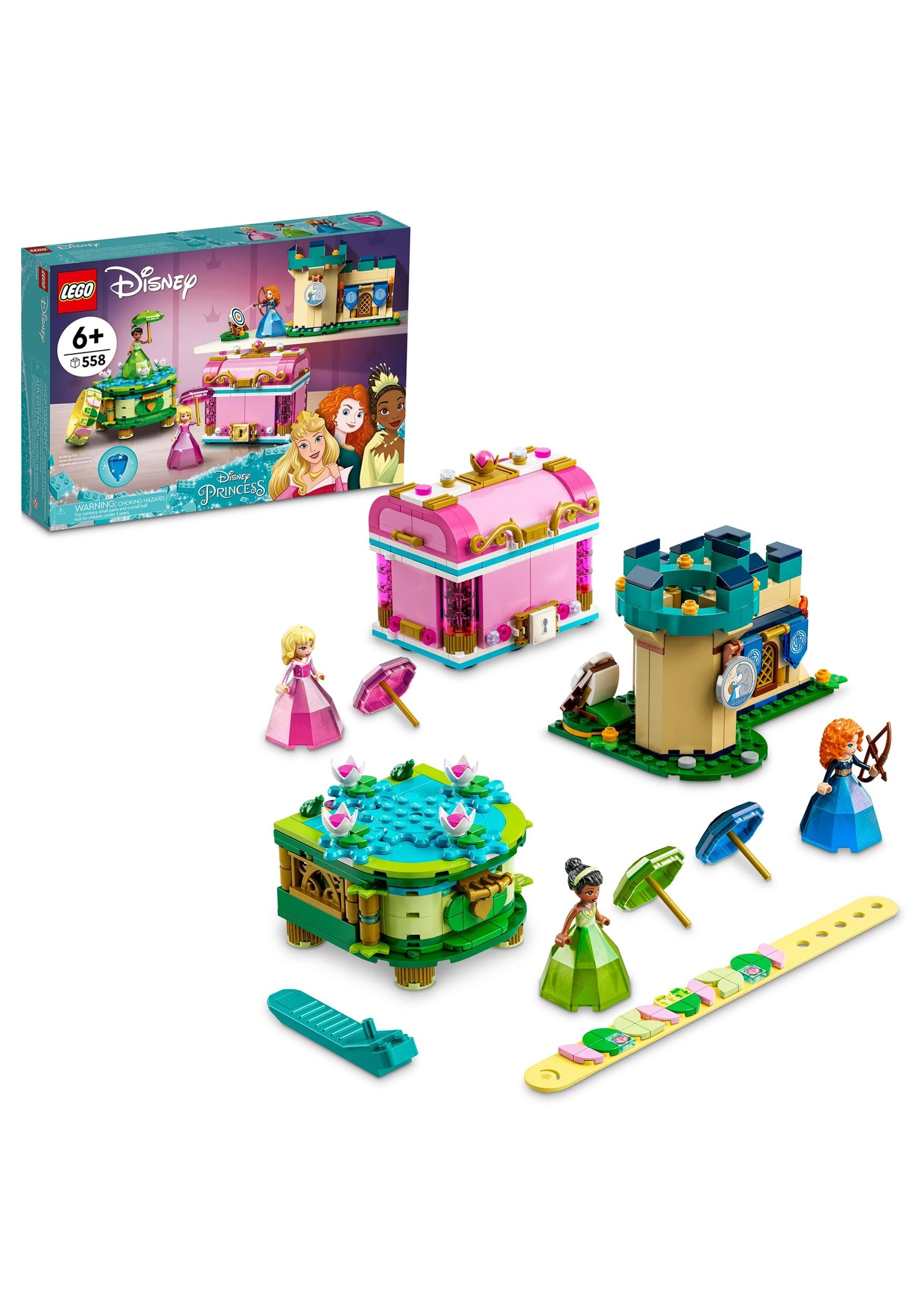 LEGO Disney Aurora, Merida and Tiana’s Enchanted Creations Building Kit