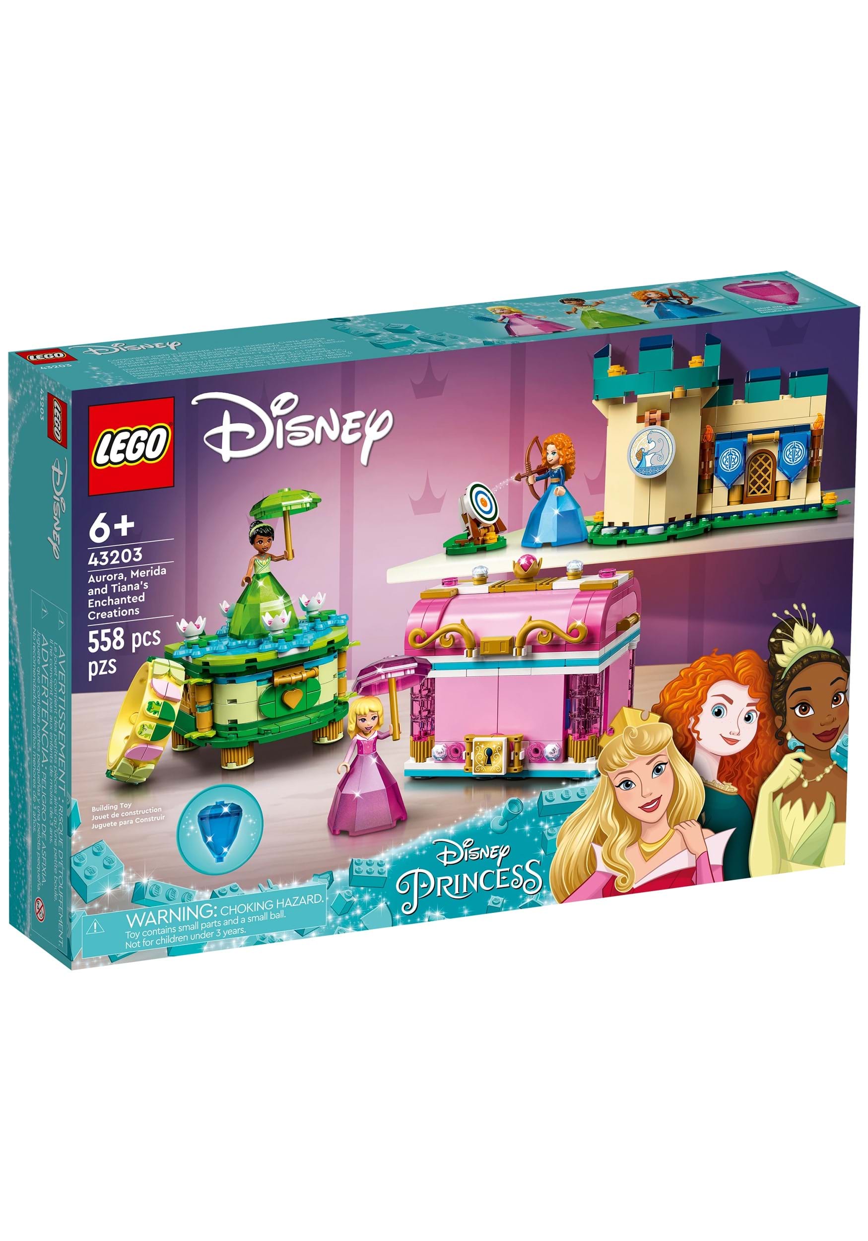 LEGO Disney Aurora, Merida And Tiana’s Enchanted Creations Building Kit