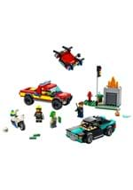 LEGO City Fire Rescue Police Chase Building Set Alt 2