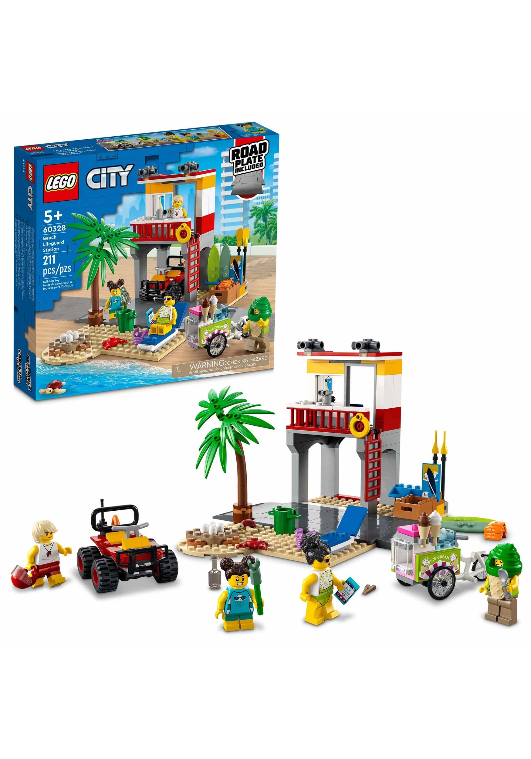 LEGO City Beach Lifeguard Station Building Kit