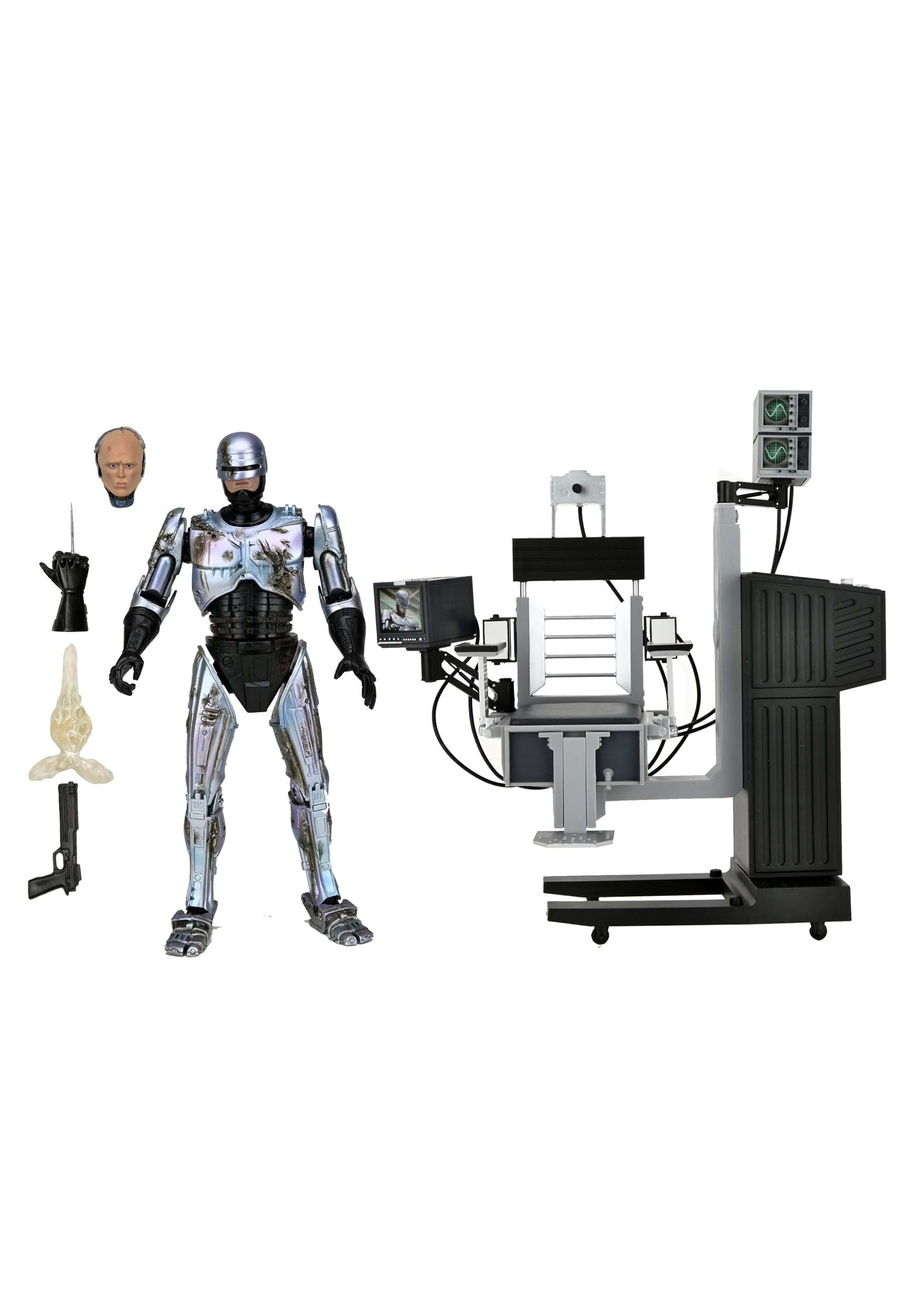 Ultimate Battle Damaged RoboCop with Chair 7 Inch Scale Action Figure