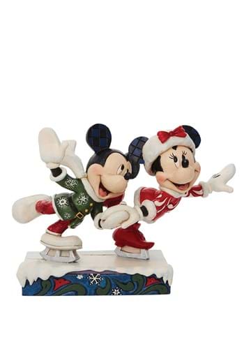Jim Shore Mickey and Minnie Ice Skating Statue