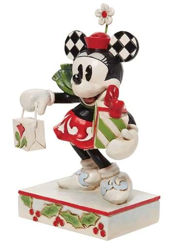 Minnie Gift and Bag Statue By Jim Shore