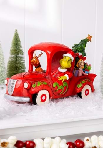 Jim Shore Grinch with Friends in Truck Statue