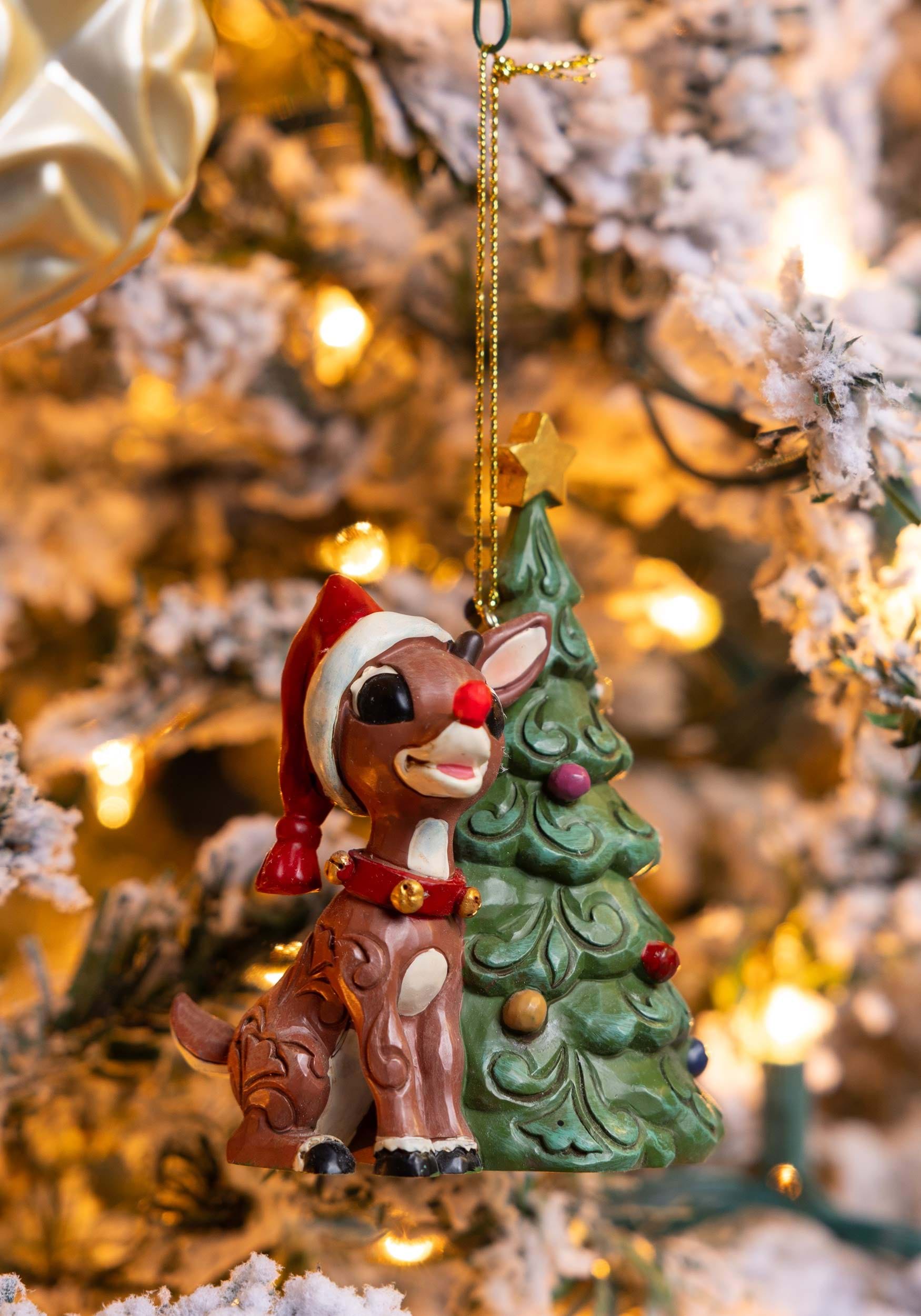 Jim Shore Rudolph W/ Christmas Tree Ornament
