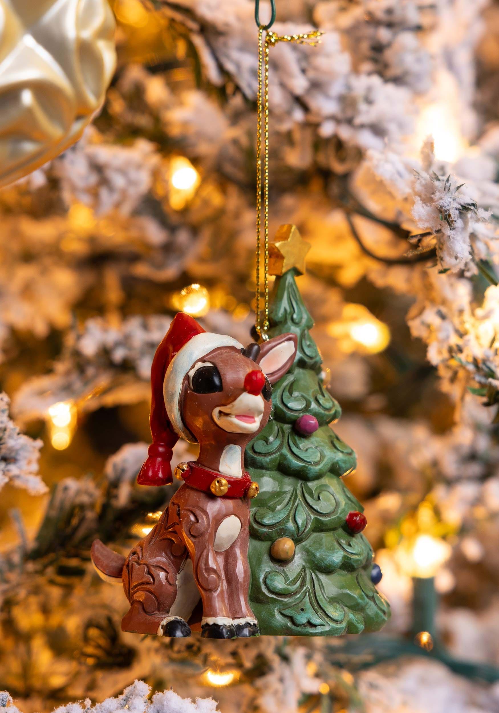 Jim Shore Rudolph W/ Christmas Tree Ornament