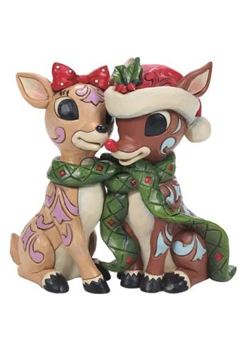 Jim Shore Rudolph and Clarice Statue