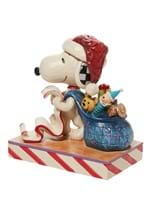 Jim Shore Santa Snoopy w/ List and Bag Statue Alt 5