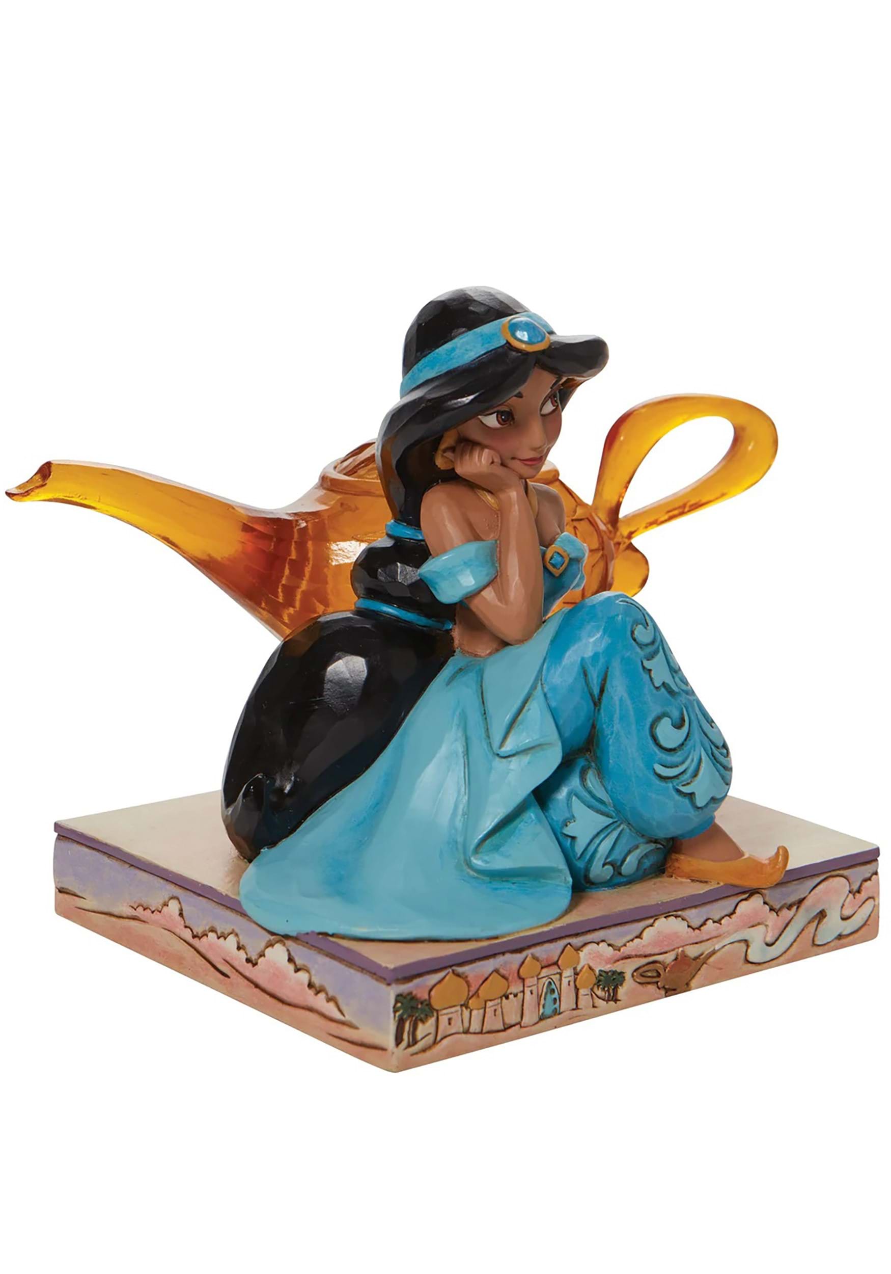  Enesco Jim Shore Disney Traditions Aladdin Jasmine with Genie  Lamp Figurine, 5.25 Inch, Multicolor : Home & Kitchen