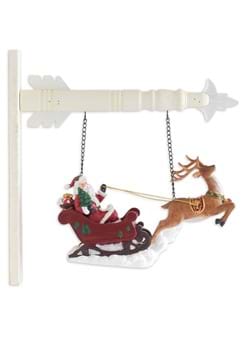 8 Inch Santa and Reindeer Arrow Decoration
