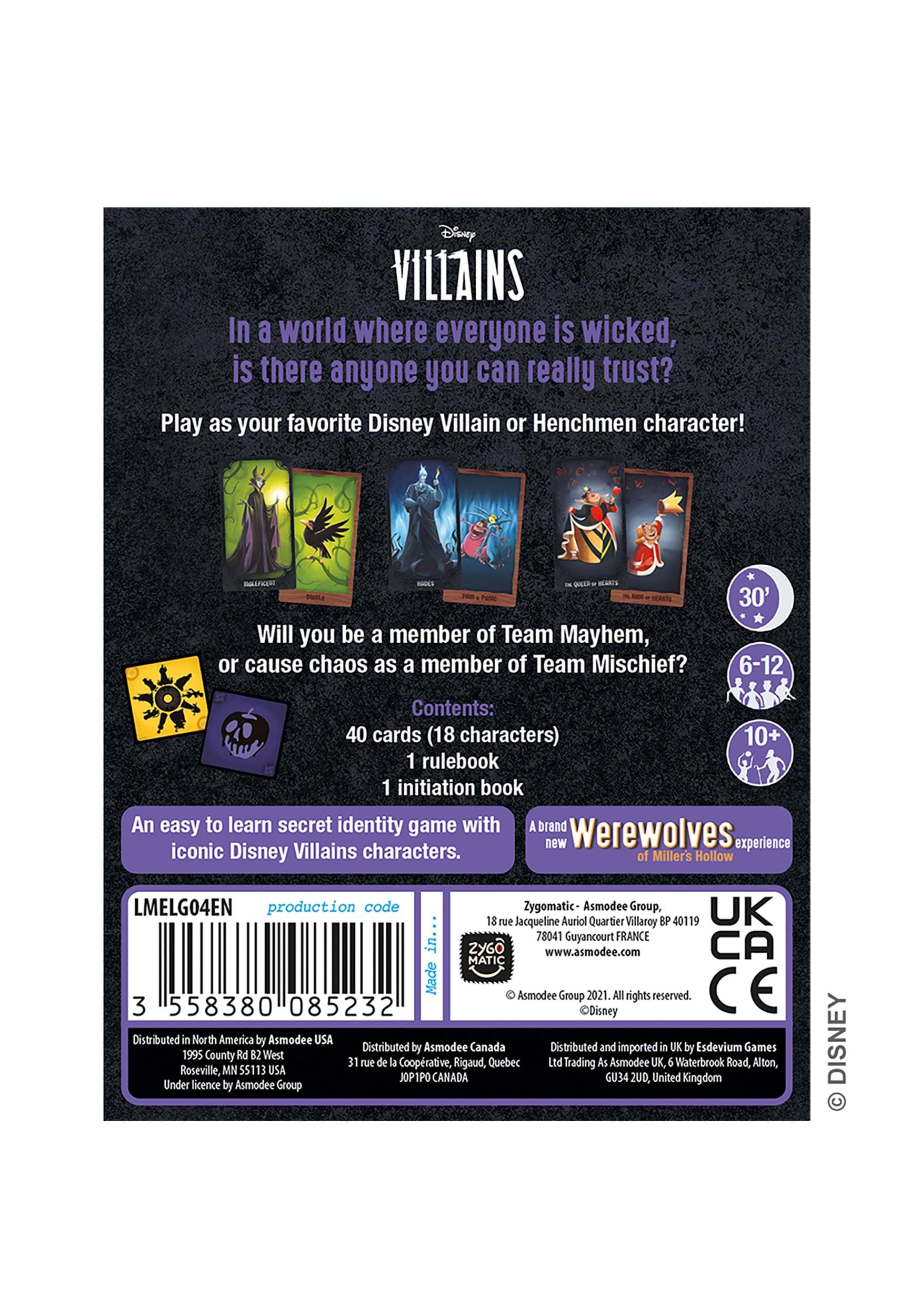 Gathering Of The Wicked: Disney Villains Party Game