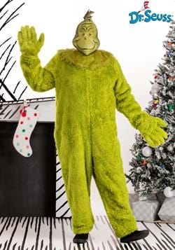 The Grinch Adult Plus Deluxe Jumpsuit Latex Mask