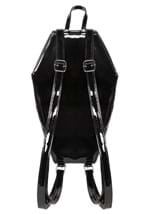 Bat Studded Quilted Faux Patent Coffin Backpack Alt 1