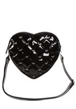 Bat Studded Quilted Patent Heart Purse Alt 1