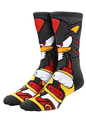 Adult Sonic Shadow the Hedgehog 360 Character Socks