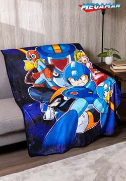 Mega Man Group Shot 60x48 Throw Blanket