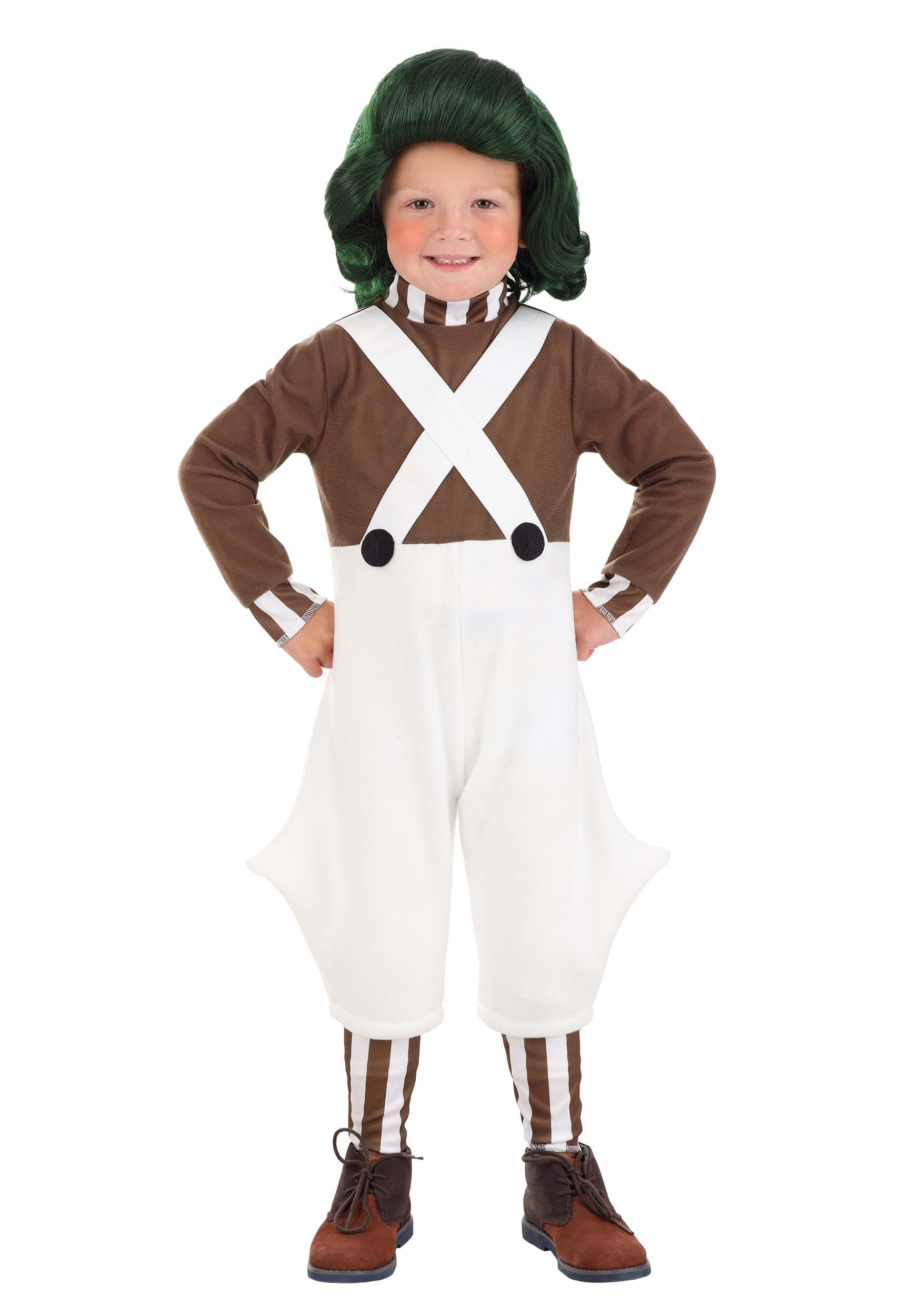 Photos - Fancy Dress Toddler Jerry Leigh  Willy Wonka Oompa Loompa Costume Brown/White JLJLF 