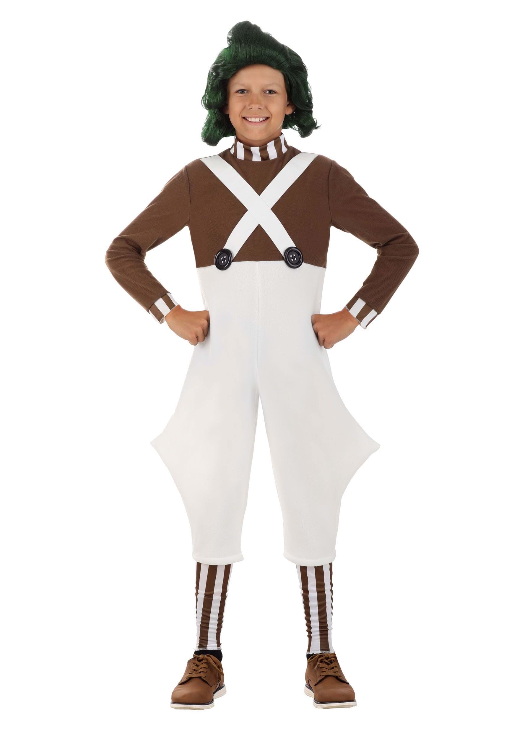 Photos - Fancy Dress Jerry Leigh Willy Wonka Child Oompa Loompa Costume Brown/White JLJLF10