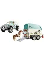 Playmobil Pony Farm Car w/ Pony Trailer Alt 1