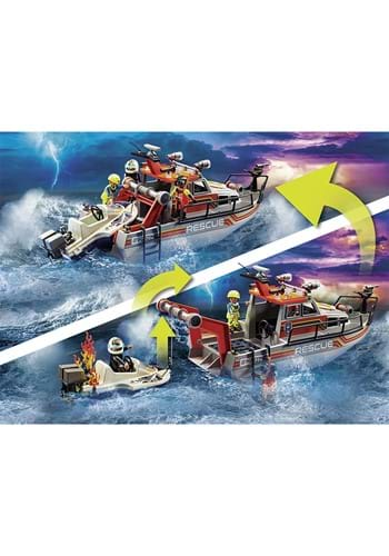 Fire Rescue W/ Personal Watercraft From Playmobil