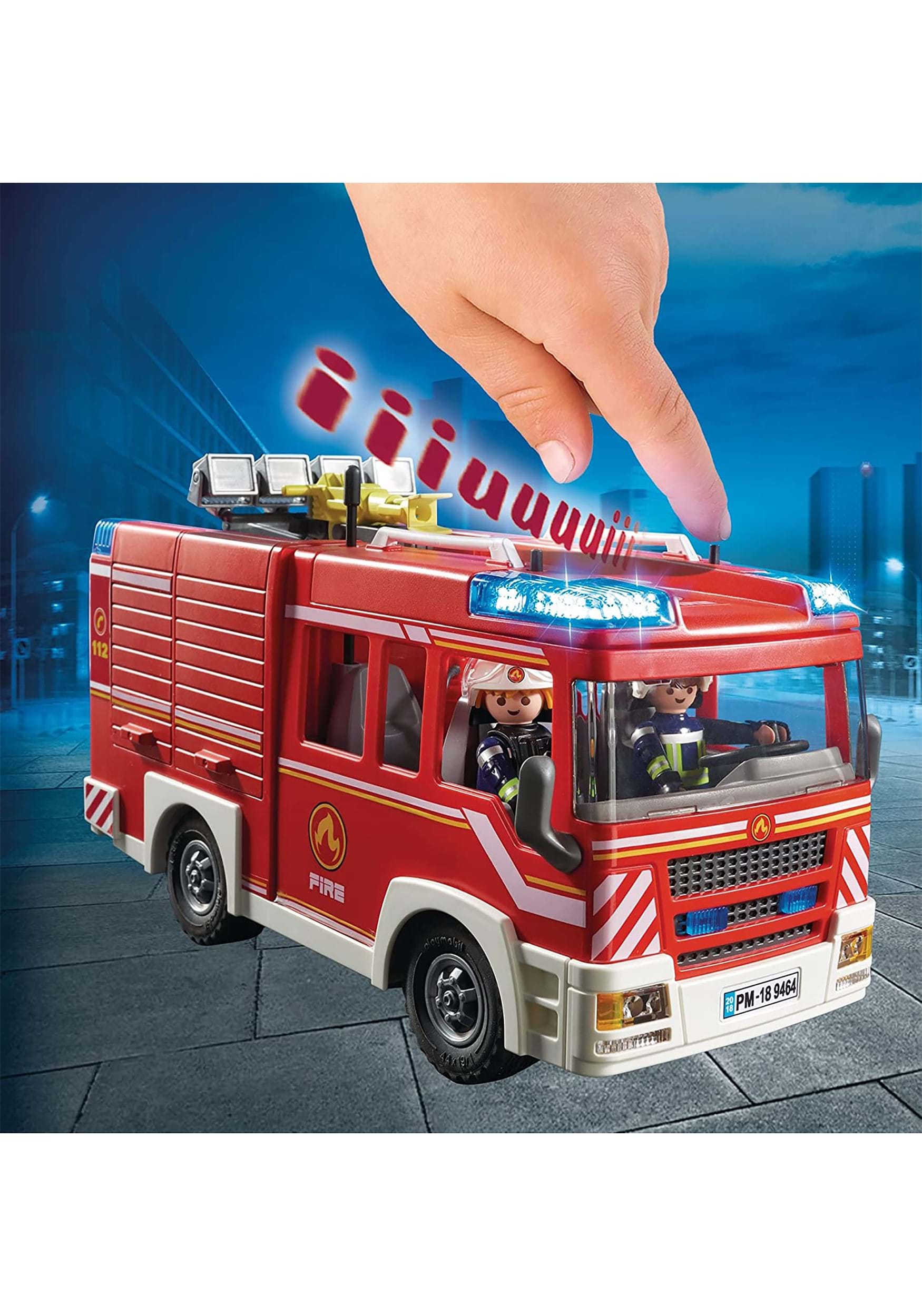 Forslag dybt retning Playmobil Fire Engine Truck Playset