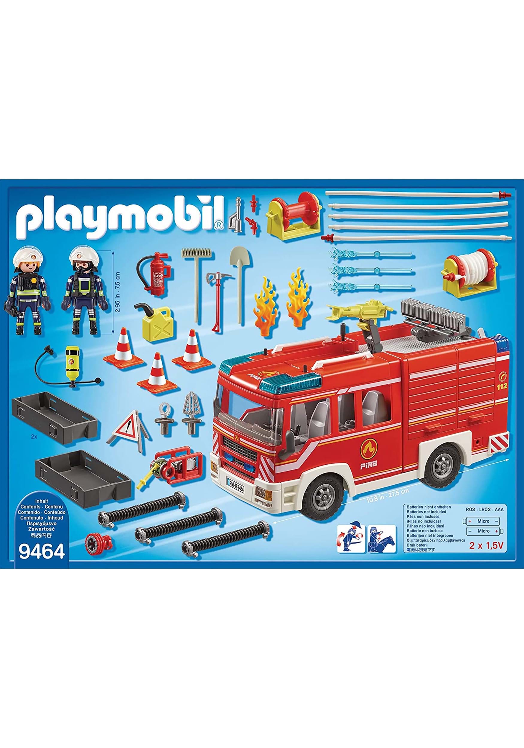 Forslag dybt retning Playmobil Fire Engine Truck Playset