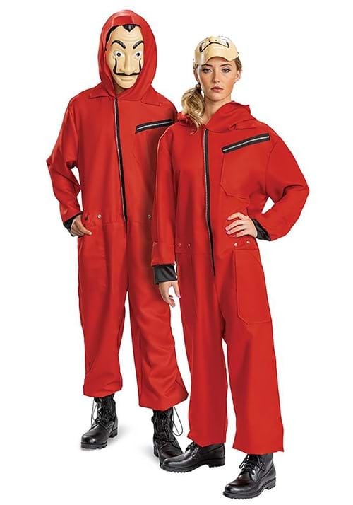 Money Heist Adult Jumpsuit w/ Mask Costume