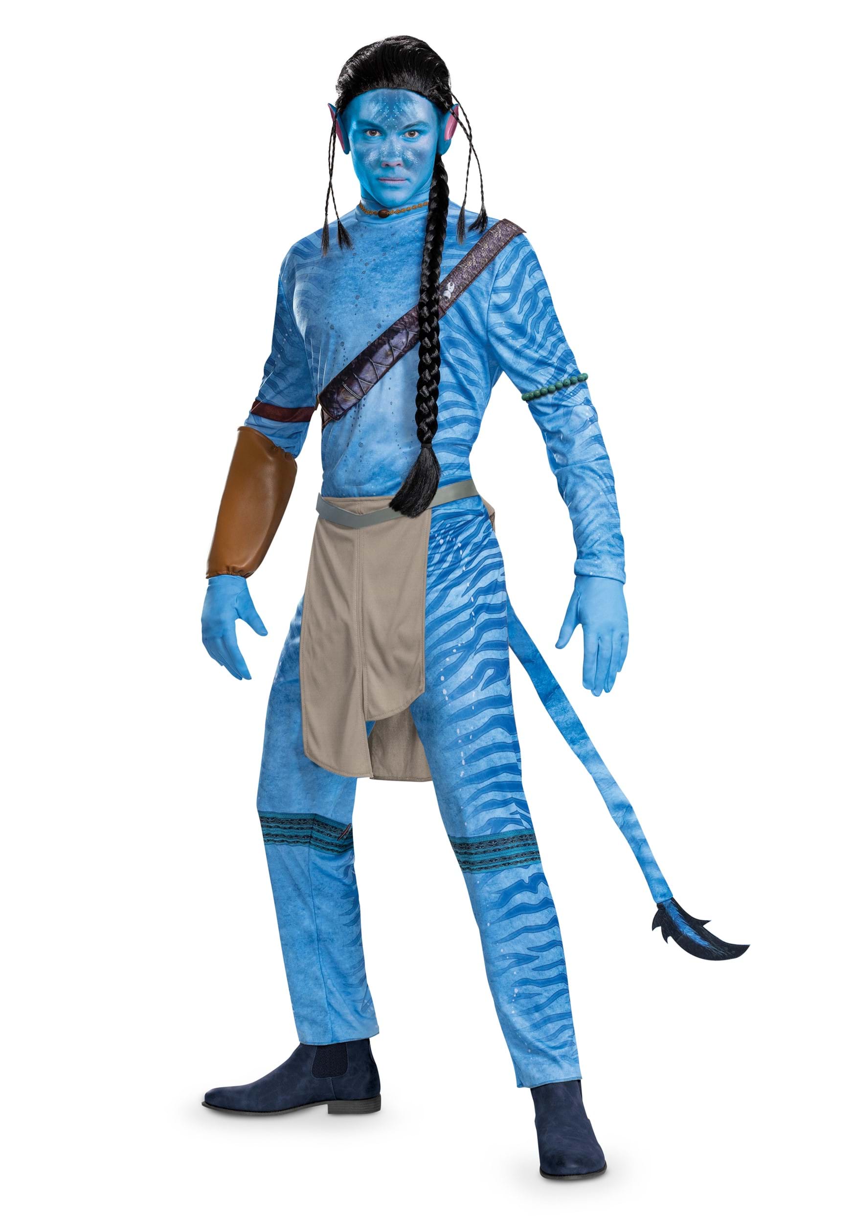 Photos - Fancy Dress Avatar Disguise  Men's Deluxe Jake Costume Brown/Blue DI129249 