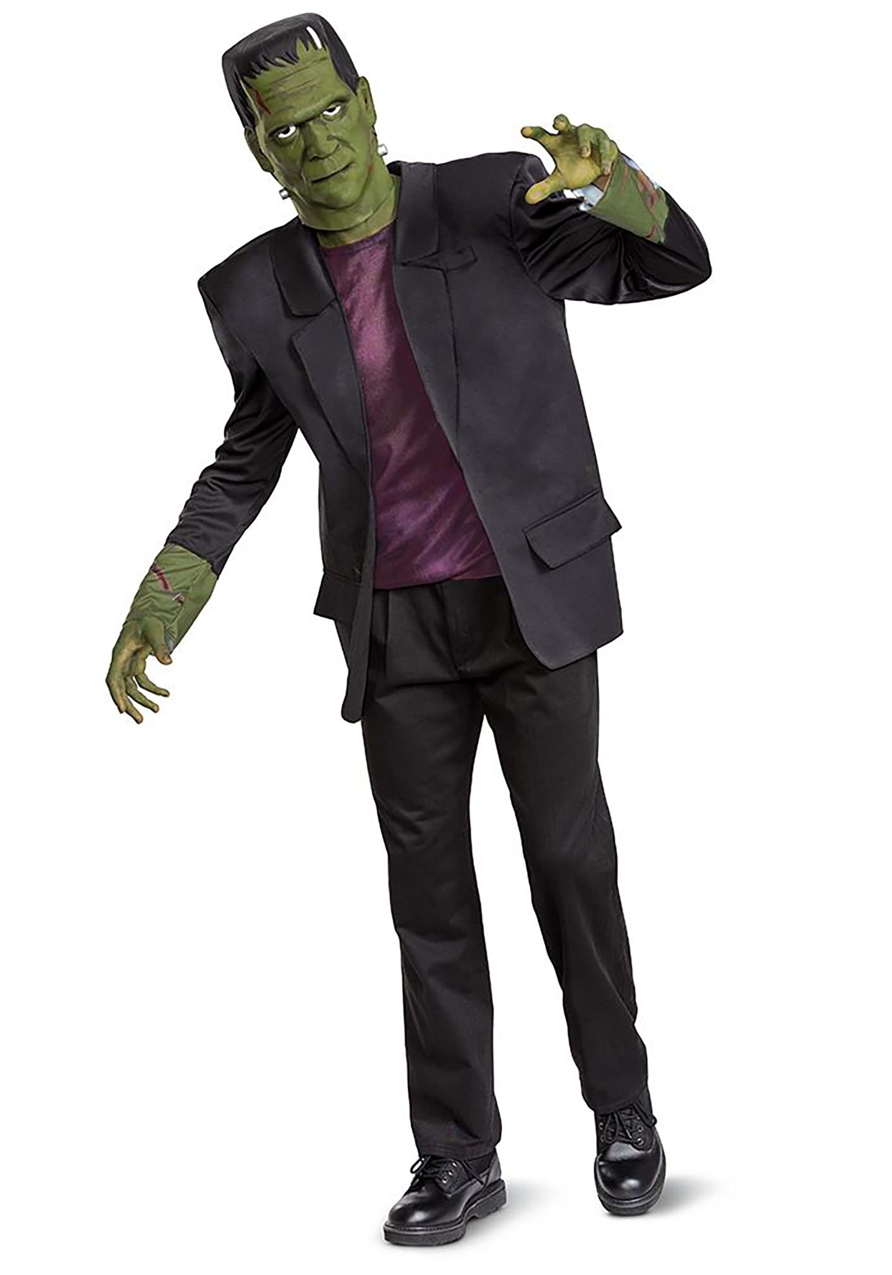 Photos - Fancy Dress Deluxe Disguise Monsters  Frankenstein Costume for Adults Black/Red/ 