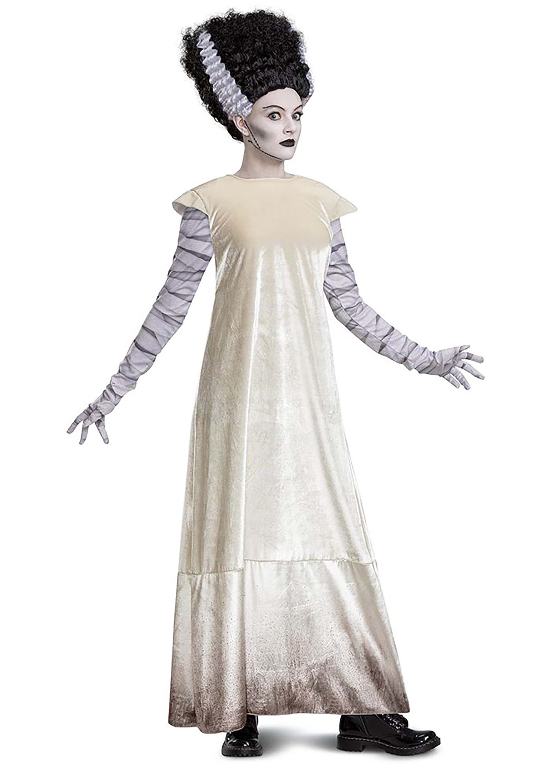 Monsters Deluxe Bride of Frankenstein Costume for Adults