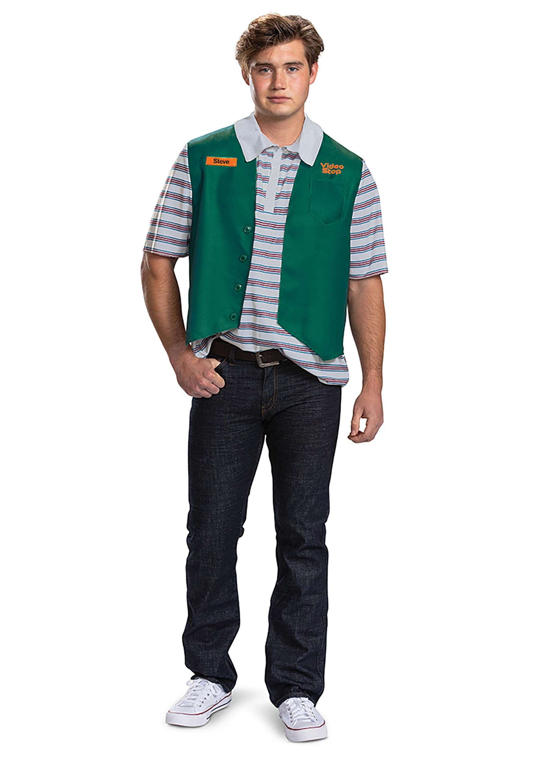Stranger Things Deluxe Video Stop Steve Costume for Adults