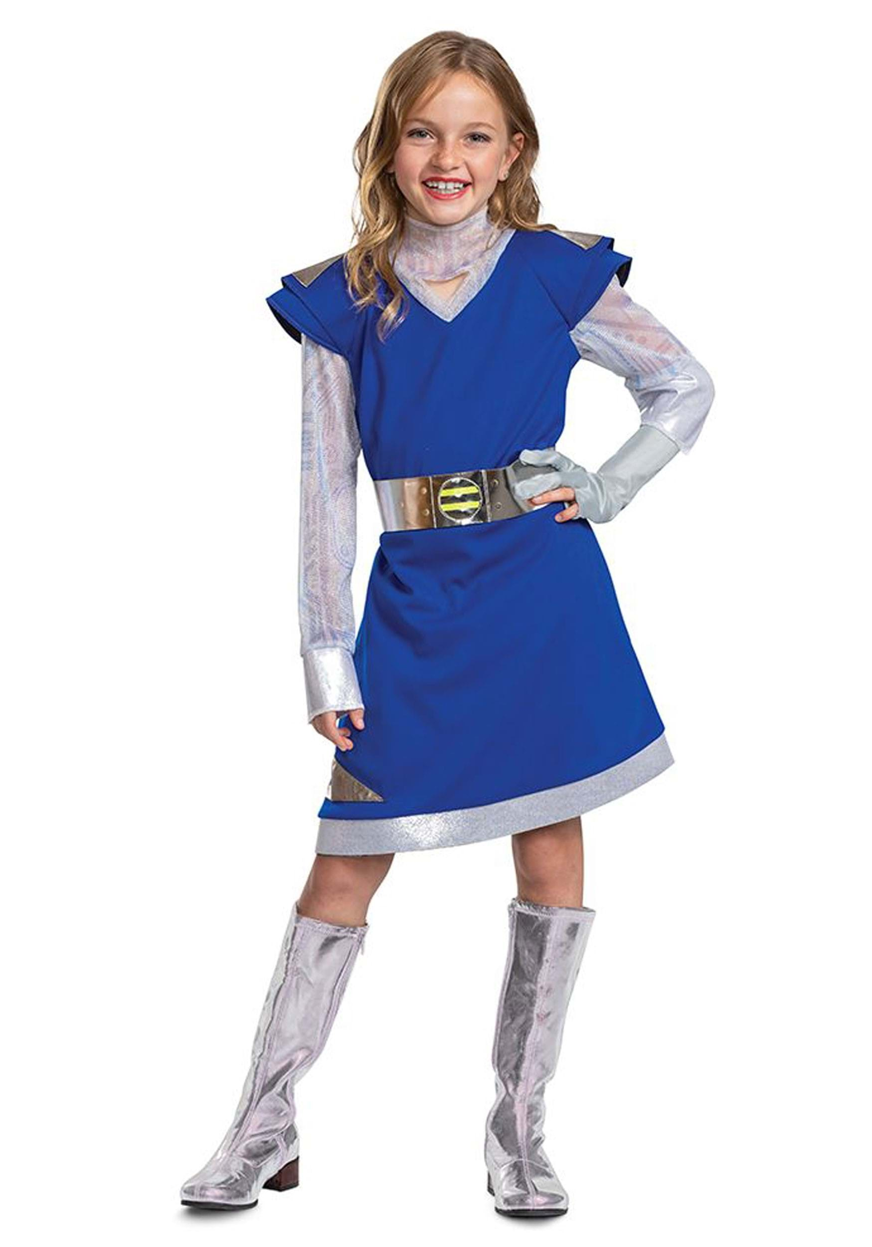 Photos - Fancy Dress Classic Disguise ZOMBIES 3  Addison Alien Costume for Girls Blue/Gray/Yellow DI117669 