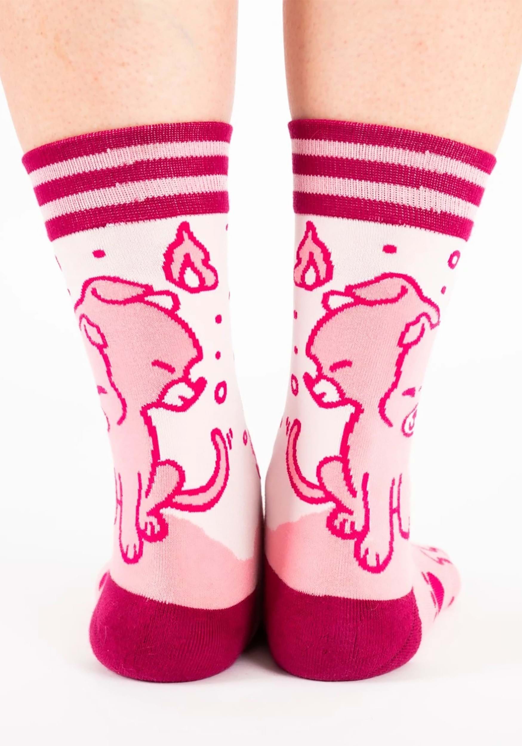 Pink Cerberus Socks