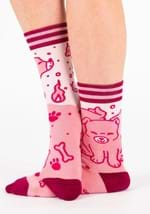 Adult Pink Cerberus Socks Alt 3