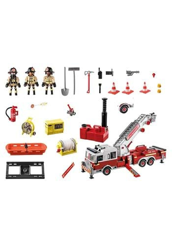 Playmobil Rescue Vehicles Fire Engine With Tower Ladder Set