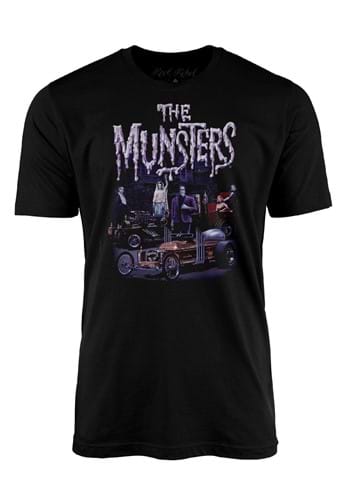 The Munsters Family Car Adult Graphic T Shirt