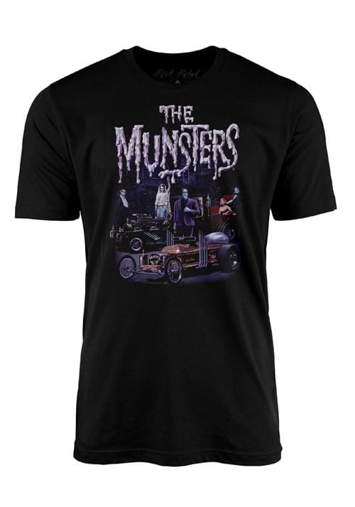 The Munsters Family Car Adult Graphic T Shirt