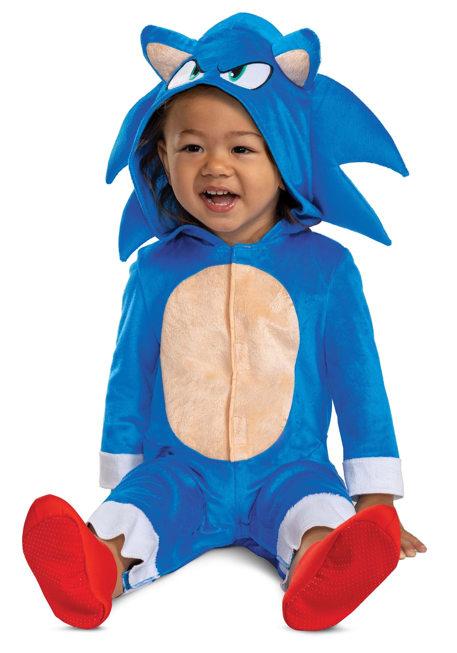 Photos - Fancy Dress Disguise Limited Infant Sonic 2 Sonic Costume Blue/Red/White DI140