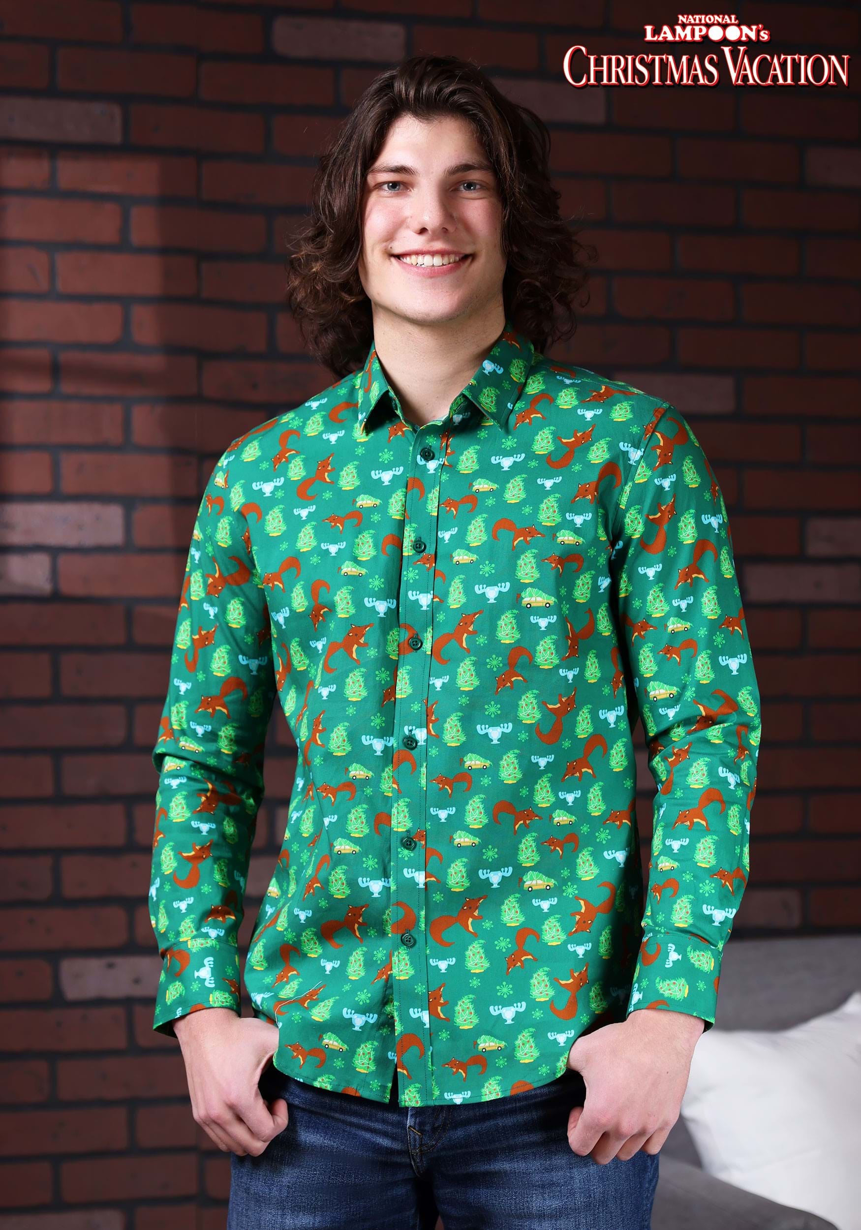Men's National Lampoon's Christmas Vacation Pajama Set - Green L