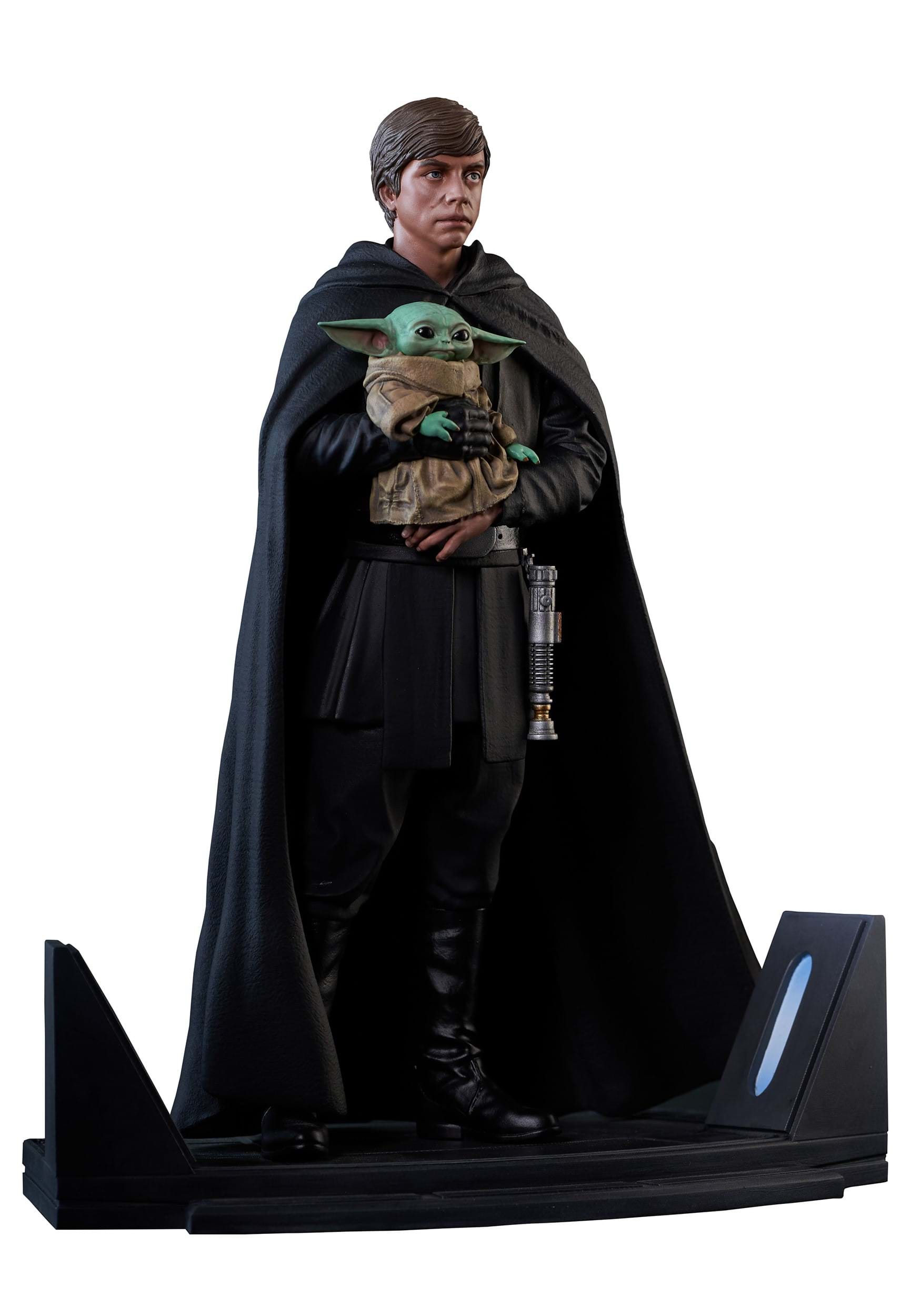 Star Wars Premiere Collection Luke & Grogu Mandalorian Statue
